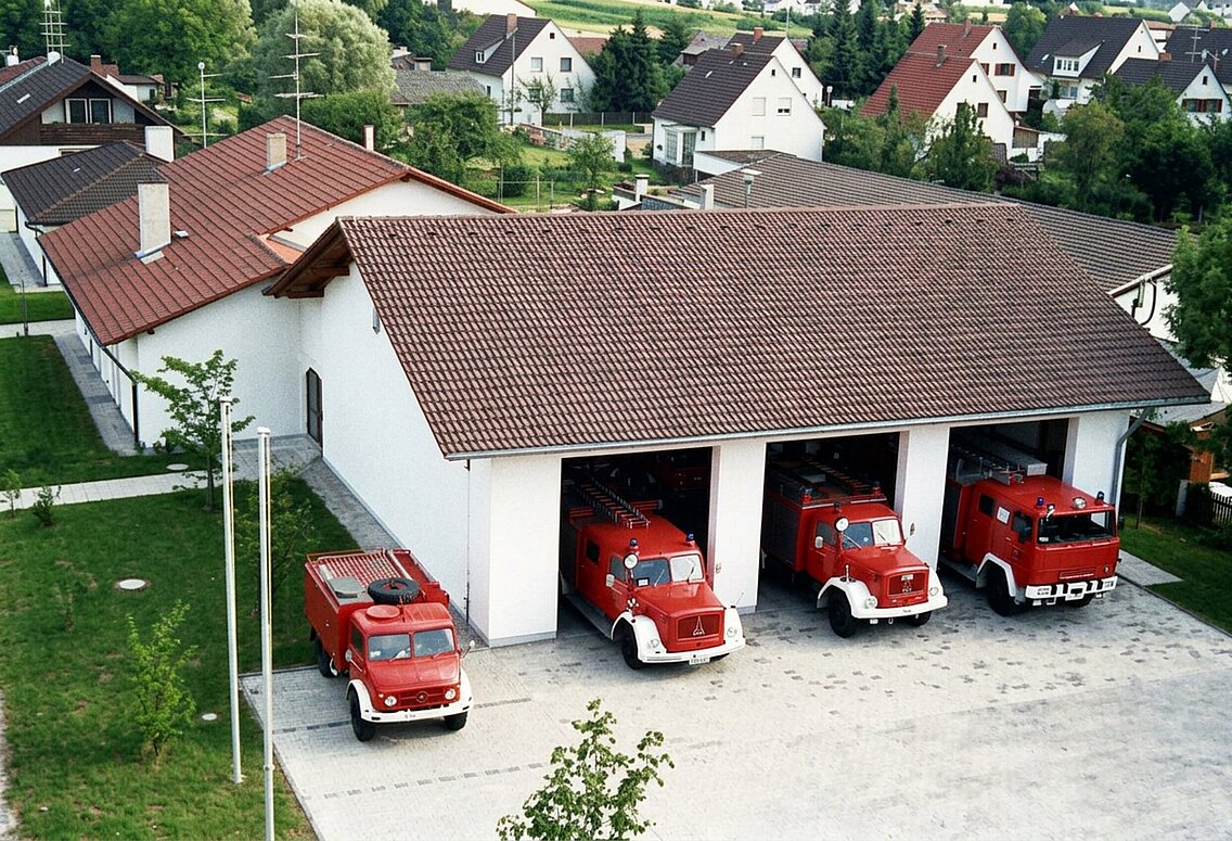 Achter Neubau, das Gerätehaus der Abteilung Perlach in der Wolframstraße