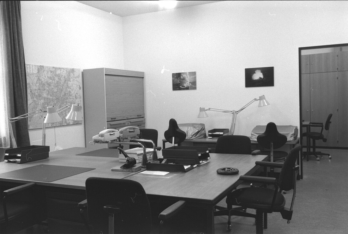 Das neue Büro des Kommandos und Geschäftszimmer der FF München