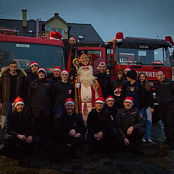 Nikolaus mit der Feuerwehr Trudering 2024
