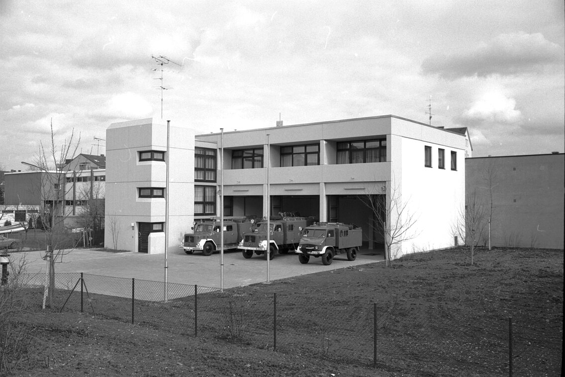 Siebter Neubau, das Gerätehaus der Abteilung Sendling in der Zillertalstraße