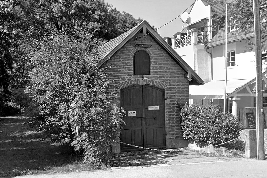 Das Gerätehaus der ehemaligen Abteilung Untermenzing heutzutage
